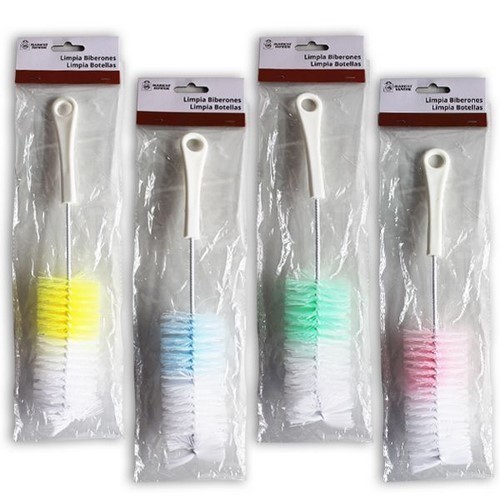 CEPILLO LIMPIA BIBERONES 30CMS COLORES SURTIDOS